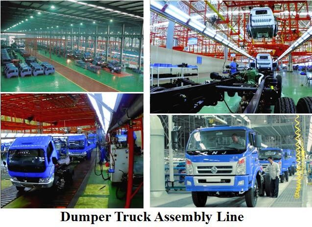 軽量小型トラックの一貫作業、貨物輸送のトラックの生産の工場、自動組み立て工場の投資 3
