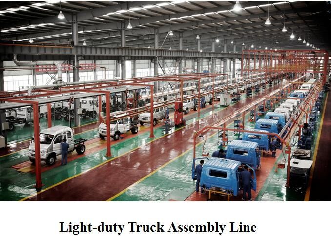 軽量小型トラックの一貫作業、貨物輸送のトラックの生産の工場、自動組み立て工場の投資 2